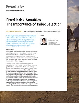 Fixed Index Annuities: The Importance of Index Selection 